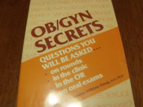 Imagen de archivo de Ob/Gyn Secrets (The Secrets Series) a la venta por Wonder Book