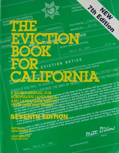 Beispielbild fr Eviction Book for California: A Handy Manual for Scrupulous Landlords and Landladies Who Do Their Own Evictions zum Verkauf von HPB Inc.