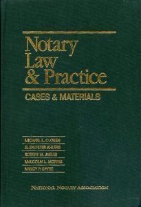 Stock image for Notary Law & Practice: Cases & Materials for sale by HPB-Red
