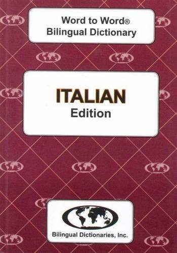 Beispielbild fr Italian edition Word To Word Bilingual Dictionary zum Verkauf von Front Cover Books