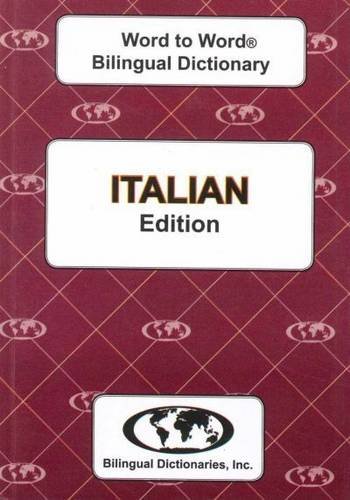 9780933146518: Italian edition Word To Word Bilingual Dictionary