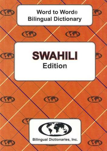 Stock image for Swahili edition Word To Word Bilingual Dictionary (English and Multilingual Edition) for sale by HPB-Ruby