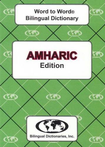 9780933146594: English-Amharic & Amharic-English Word-to-Word Dictionary