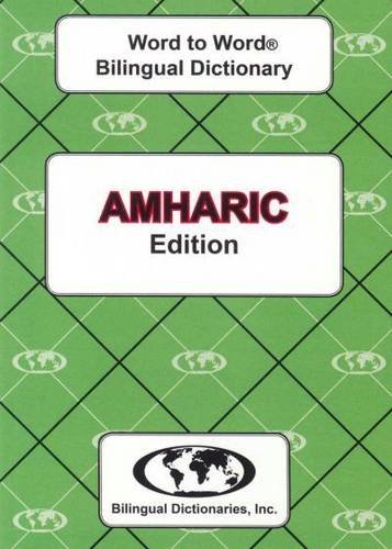 Stock image for English-Amharic &amp; Amharic-English Word-to-Word Dictionary for sale by Blackwell's