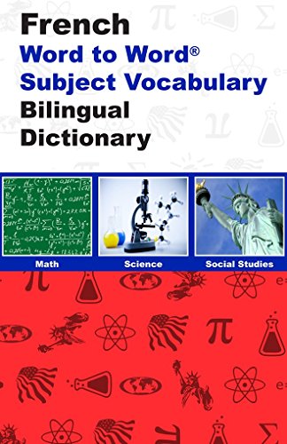 9780933146693: English-French & French-English Word-to-Word Dictionary: Maths, Science & Social Studies - Suitable for Exams