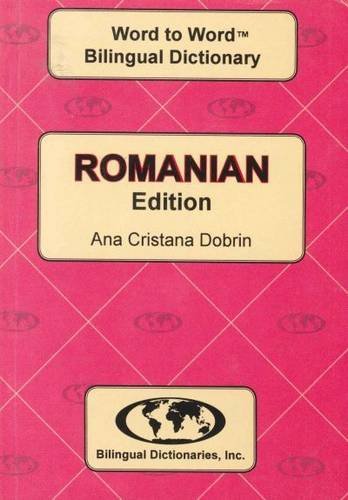Beispielbild fr Romanian edition Word To Word Bilingual Dictionary zum Verkauf von GoldenWavesOfBooks