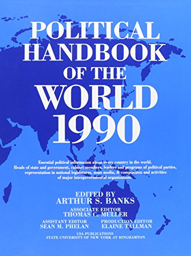 Imagen de archivo de Political Handbook of the World, 1990 a la venta por Better World Books