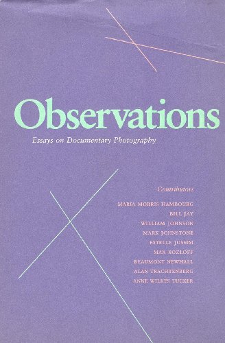 Imagen de archivo de Observations: Essays on Documentary Photography a la venta por HPB-Emerald