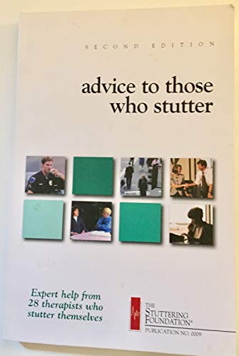 Imagen de archivo de Advice to Those Who Stutter a la venta por Front Cover Books