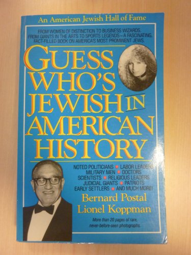 Beispielbild fr Guess Who's Jewish in American History zum Verkauf von Wonder Book