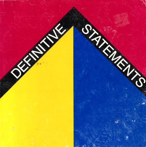 Stock image for Definitive Statements: American Art, 1964-66 for sale by HPB-Ruby