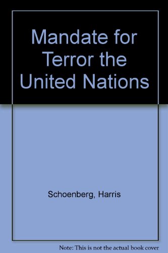 Imagen de archivo de Mandate for Terror the United Nations a la venta por Bank of Books