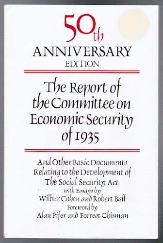 Stock image for Report of the Committee on Economic Security of 1935 for sale by Wonder Book