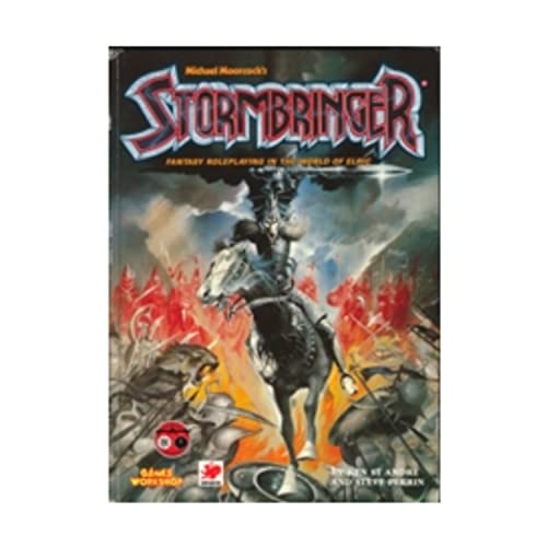 Beispielbild fr MICHAEL MOORCOCK'S STORMBRINGER : FANTASY ROLEPLAYING IN THE WORLD OF ELRIC : AS CREATED IN THE NOVELS OF MICHAEL MOORCOCK : INCLUDING "THE STORMBRINGER COMPANION" zum Verkauf von Second Story Books, ABAA