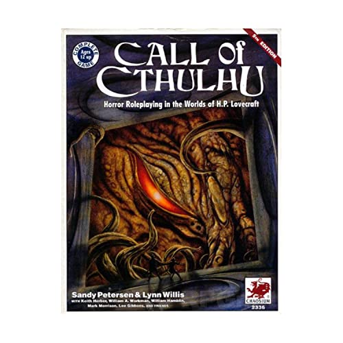 Stock image for Call Of Cthulhu: Horror Roleplaying In the Worlds Of H.P. Lovecraft (5th Edition - Chaosium #2336) for sale by Irish Booksellers