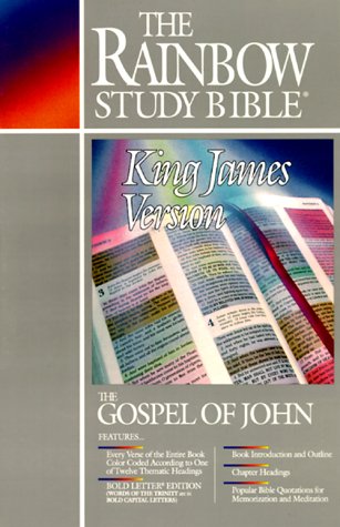 Imagen de archivo de Rainbow Study Bible: Gospel of John a la venta por ThriftBooks-Atlanta