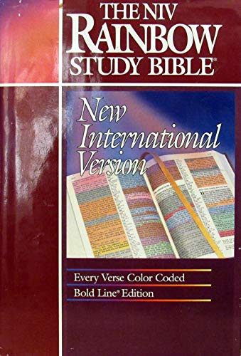 Imagen de archivo de New International Version Rainbow Study Bible/Burgundy a la venta por Books of the Smoky Mountains