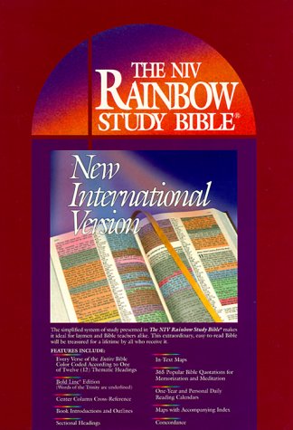 9780933657229: Bible New International Version Rainbow Stdy Burg T/I: Imitation Leather