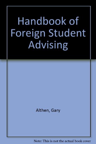 Beispielbild fr Handbook of Foreign Student Advising zum Verkauf von Wonder Book