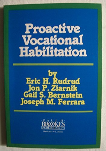 Stock image for Proactive Vocational Habilitation for sale by Better World Books Ltd
