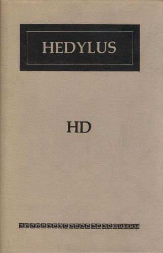 Hedylus (9780933806009) by H. D. (Hilda Doolittle)