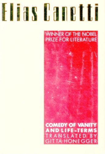 Beispielbild für Comedy of Vanity and Life Terms zum Verkauf von Better World Books