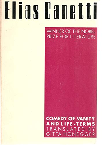Beispielbild fr Comedy of Vanity Lifeterm (PAJ Books) zum Verkauf von Glands of Destiny First Edition Books