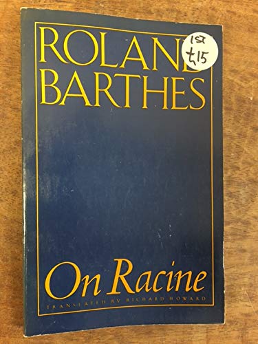 Stock image for On Racine (PAJ Books) for sale by Aardvark Rare Books