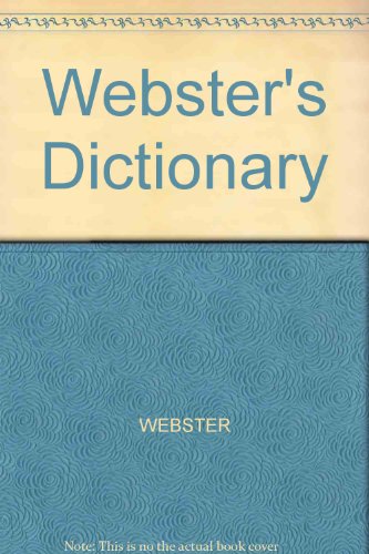 Beispielbild fr Webster's Dictionary zum Verkauf von Wonder Book