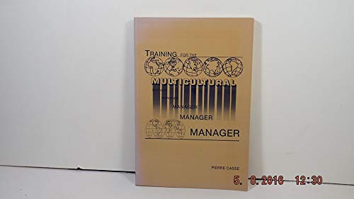 Stock image for Training for the Multicultural Manager for sale by Better World Books