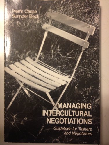 Stock image for Managing Intercultural Negotiations: Guidelines for Trainers and Negotiators for sale by ThriftBooks-Dallas