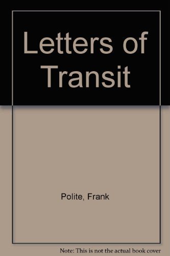 Stock image for Letters of Transit for sale by Bear Bookshop, John Greenberg