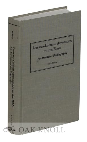 Imagen de archivo de Literary-Critical Approaches to the Bible : An Annotated Bibliography a la venta por Better World Books