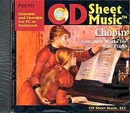 9780934009164: CD Sheet Music: Chopin: Complete Works for Piano