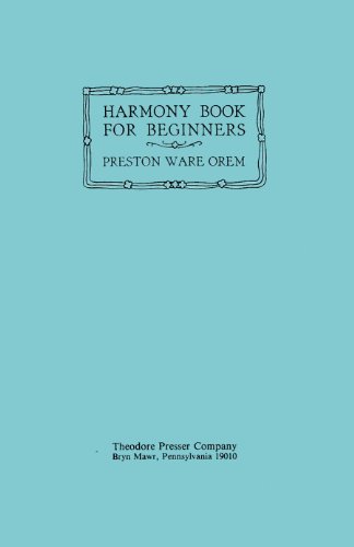 Imagen de archivo de Harmony Book for Beginners a la venta por -OnTimeBooks-