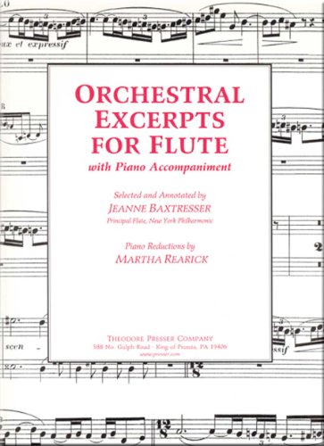 9780934009973: Orchestral Excerpts For Flute With Piano Accompaniment - Flute Solo, Piano