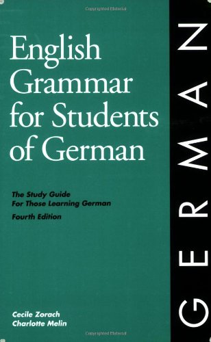 Beispielbild fr English Grammar for Students of German zum Verkauf von SecondSale