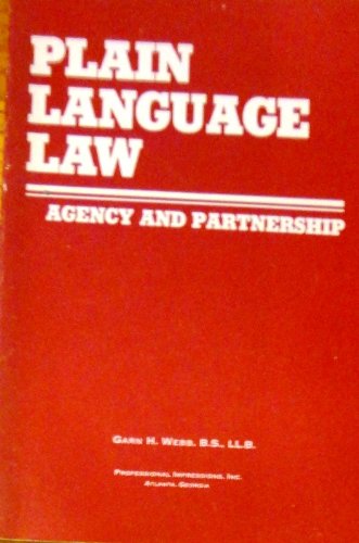 Stock image for Agency and Partnership (Plain language law) for sale by Hawking Books