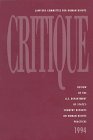 Beispielbild fr Critique: Review of the U.S. Department of State's Country Reports on Human Rights Practices for 1994 zum Verkauf von medimops