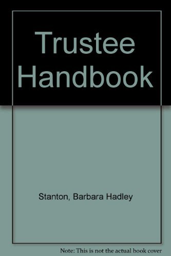Imagen de archivo de Trustee Handbook a la venta por Gulf Coast Books