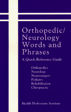 Imagen de archivo de Orthopedic Neurology Words and Phrases a la venta por HPB-Red