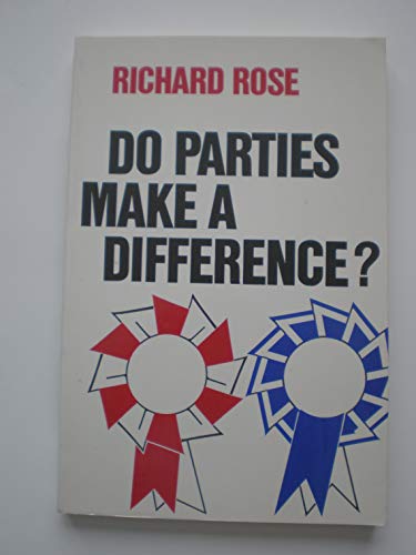 Beispielbild fr Do Parties Make a Difference? zum Verkauf von Better World Books