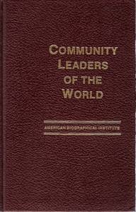 Community Leaders of the World. The First Commemorative Issue,
