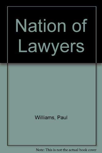 Stock image for Nation of Lawyers for sale by Ageless Pages