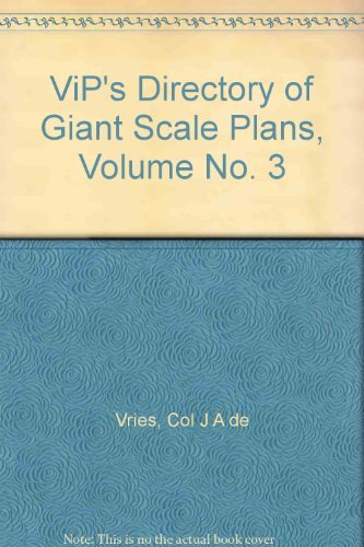 9780934575096: ViP's Directory of Giant Scale Plans, Volume No. 3