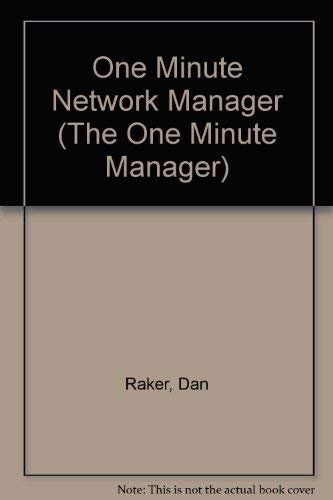 9780934605717: One Minute Network Manager (The One Minute Manager)