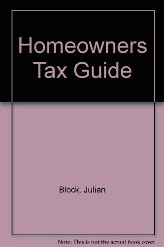 9780934701242: Homeowners Tax Guide