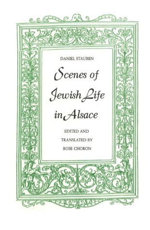 Imagen de archivo de Scenes of Jewish Life in Alsace a la venta por HPB-Movies