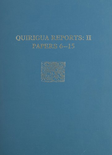 Beispielbild fr Quirigua Reports, Volume II zum Verkauf von ISD LLC