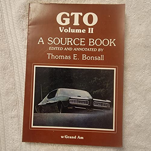 Stock image for GTO Volume II A Source Book for sale by The Book Shelf